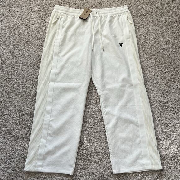 Nike Kobe Pleated Loose Fit White Basketball Pants IB0009-133 Men Size 2XL $150 - Picture 5 of 9